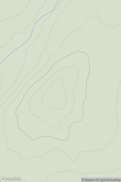 Thumbnail image for Gallow Hill [Tomintoul to Banff] [NJ483525] showing contour plot for surrounding peak
